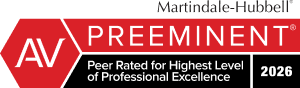 Martindale-Hubbell AV Preeminent 2026 Rating