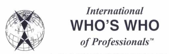 International Who's Who of Professionals Badge